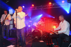 Band on Stage in Marquee