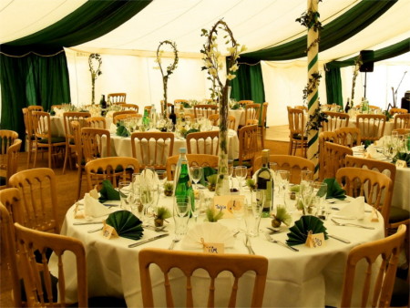 Interior of Traditional Marquee